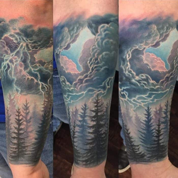 20 Amazing Lightning Tattoos Designs for Ladies - SheIdeas