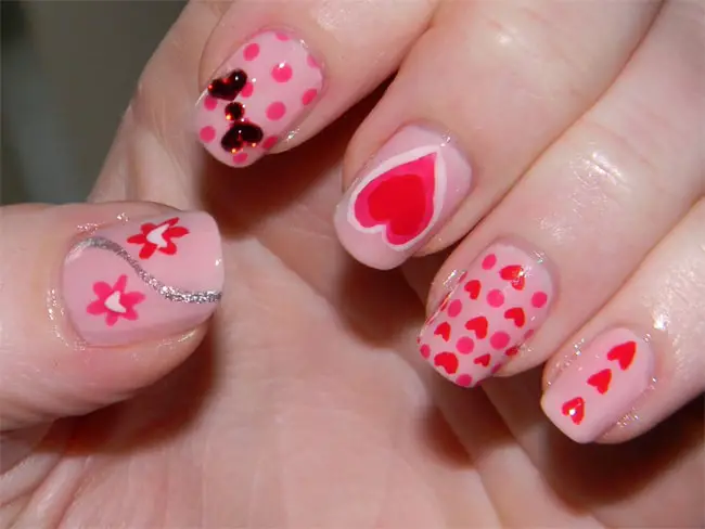Good Valentines Day Nail Art Images 2016