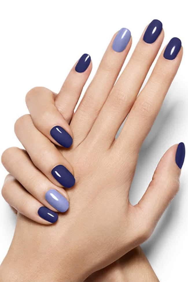 2016 Blue Nail Color Ideas for Holidays