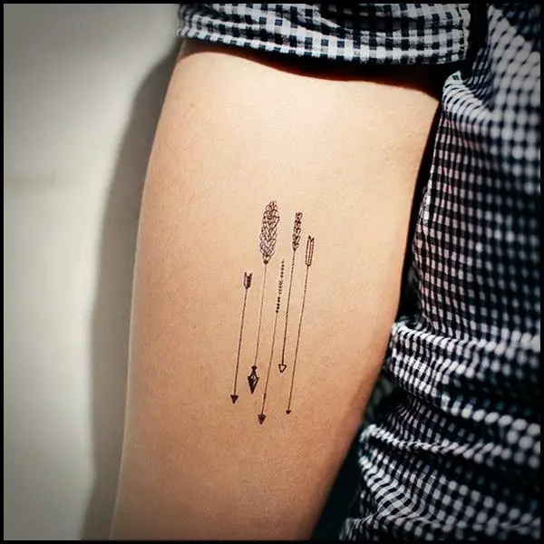 Girls Small Tattoo Art on Arm