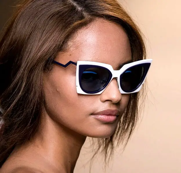 White Frame Summer Sunglasses