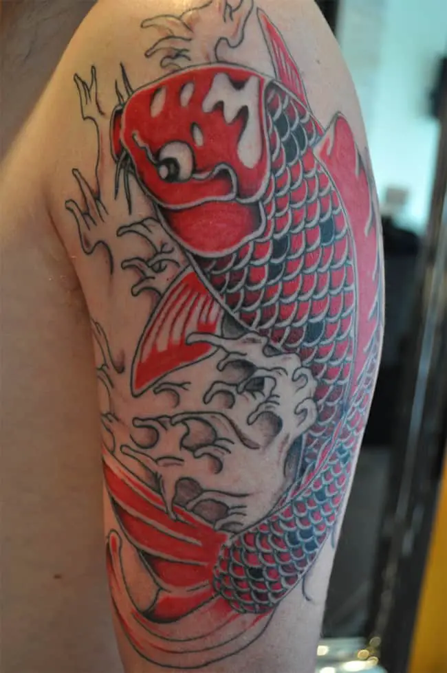 Amazing Red Koi Tattoo Trend 2016