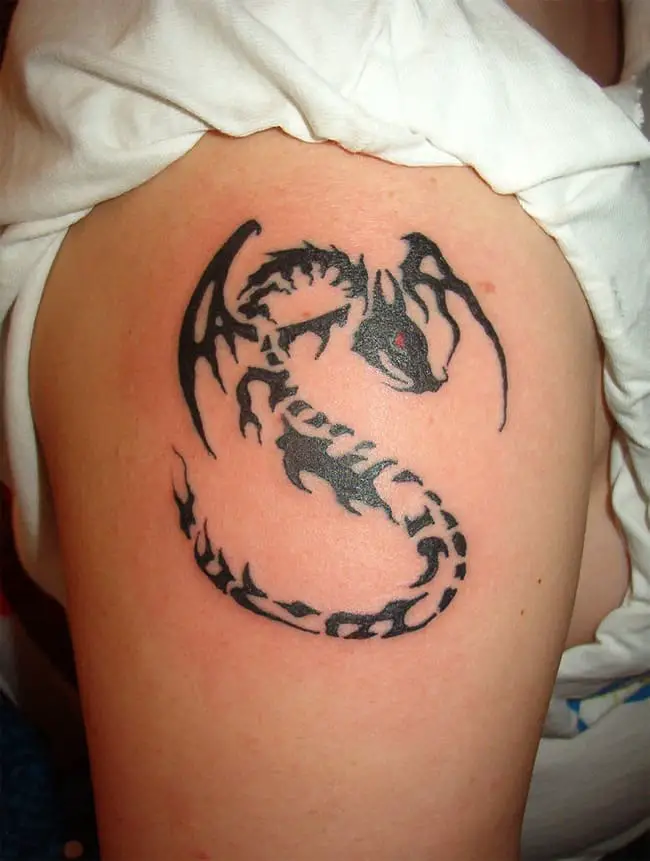 Amazing Tribal Dragon Tattoo Patterns