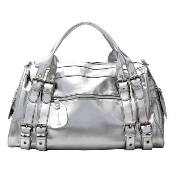Beautiful Silver Satchel Handbag Fashion