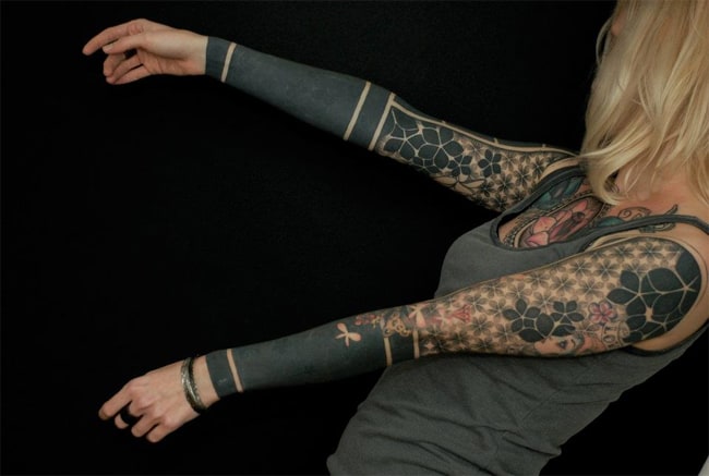 Cool Full Sleeve Tattoo Patterns for Girls