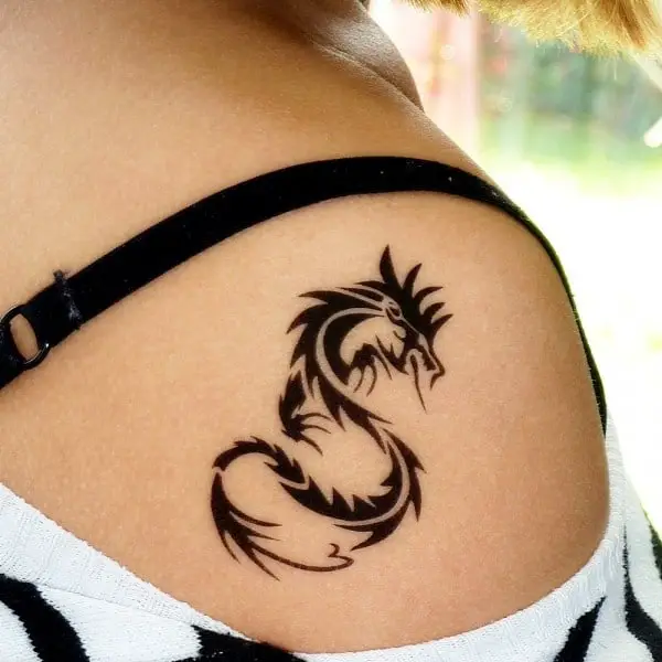 Latest Tribal Dragon Tattoos Ideas for Women