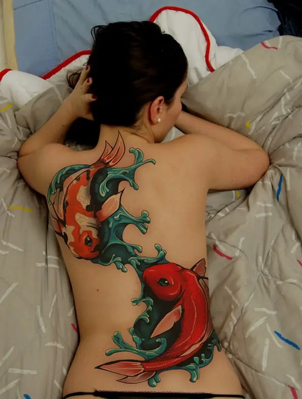 Outstanding Koi Tattoo Design Drawings
