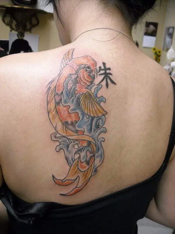Women Chinese Koi Fish Tattoo Pictures