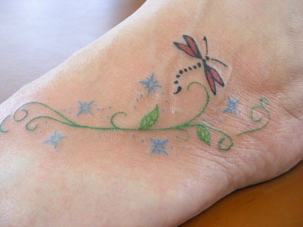 Awesome Dragonfly Tattoo Design Pictures