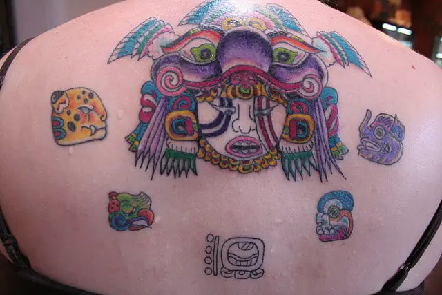 Full Back Aztec Tattoos Designs 2018