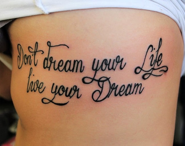 Meaningful Typography Tattoo Quotes for Christmas