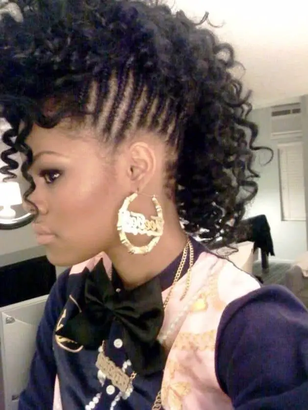 Stylish Mohawk Braids Hairstyles Pictures