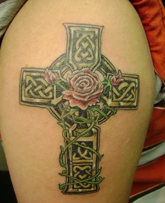 Beautiful Celtic Cross Tattoo Designs for Girls