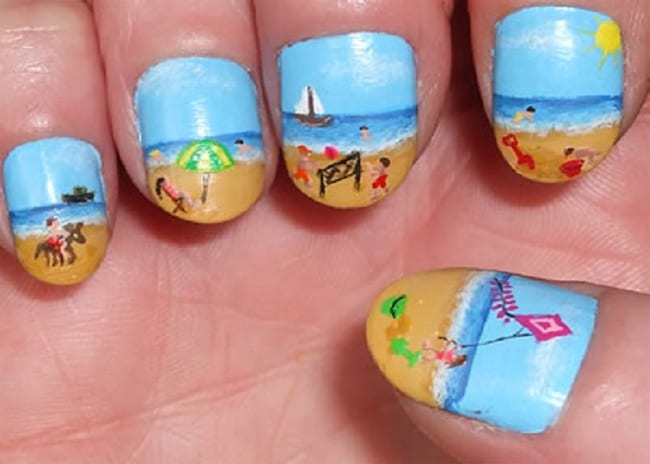 beach nail art ideas
