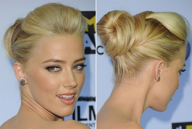 Great Bun Medium Hairstyles for Party