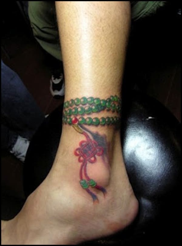 Wonderful Ankle Tattoo Designs for Christmas