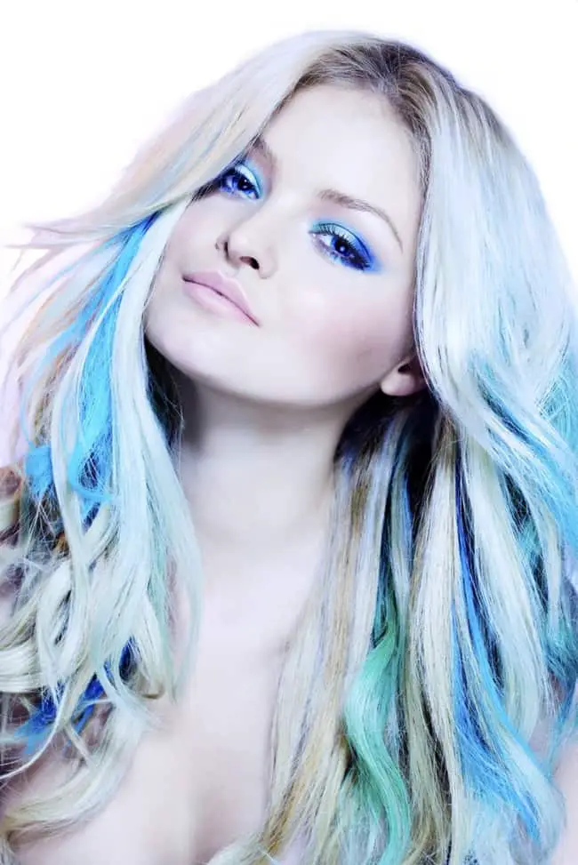 Cool Blue Hair Streaks for Girls
