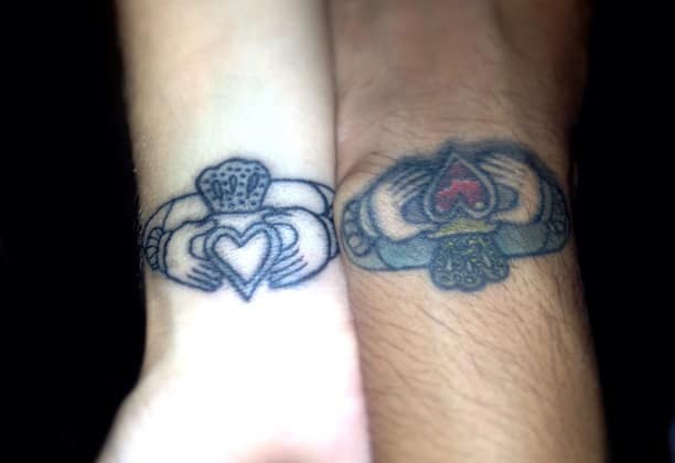 Heart Shape Tattoo for Girlfriend and Boyfriend