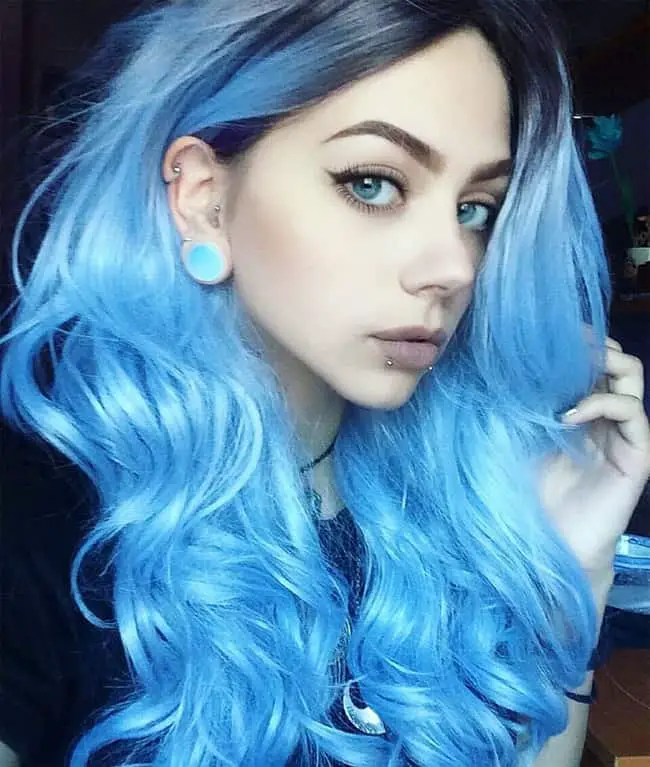 Blue Hair Streaks Ideas