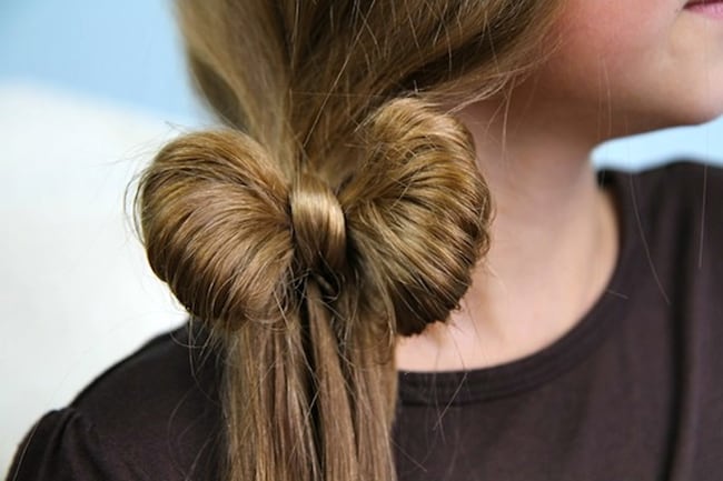 Awesome Side Ponytail Hair Bow Hairstyle Trend