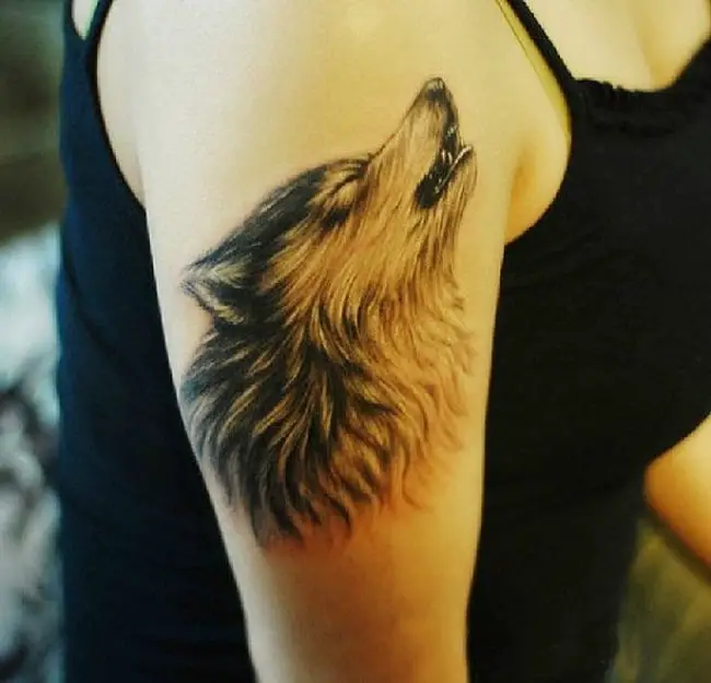 Cool 3D Wolf Tribal Tattoos Pictures