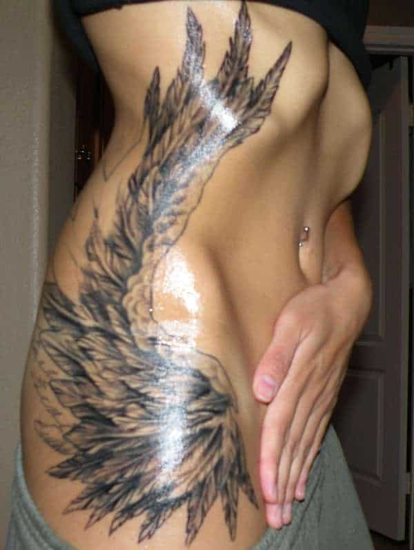 Beautiful Angel Wings Tattoos for Side 2016-17