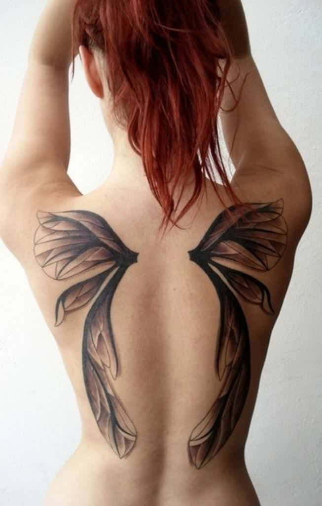 New Year Angel Wings Tattoo Designs for Girls 2018