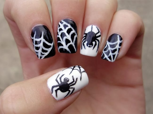cool-spider-web-halloween-nails-art-designs
