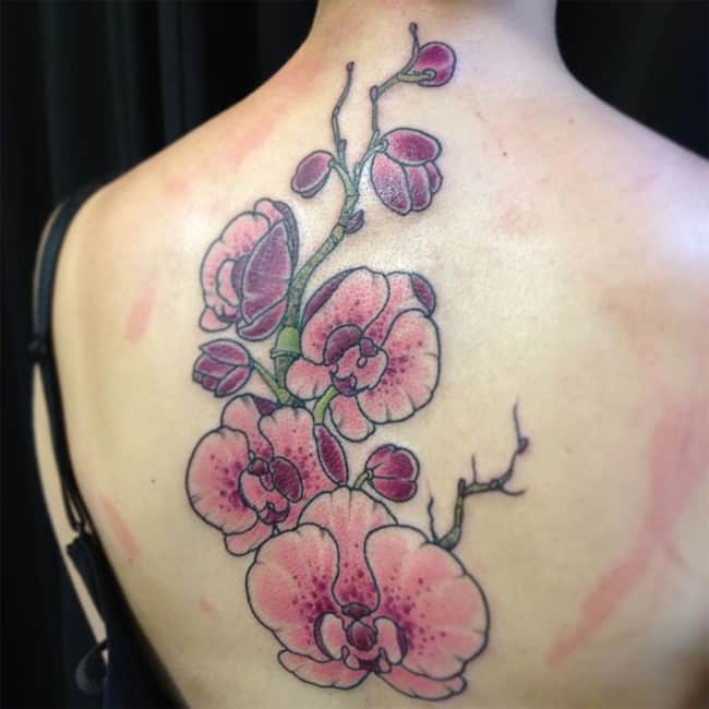 fresh-orchid-flower-tattoos-art-images-for-women