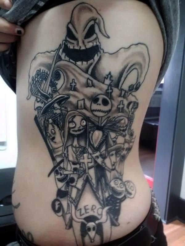 Superb Nightmare Before Christmas Tattoo Outlines 2016-17