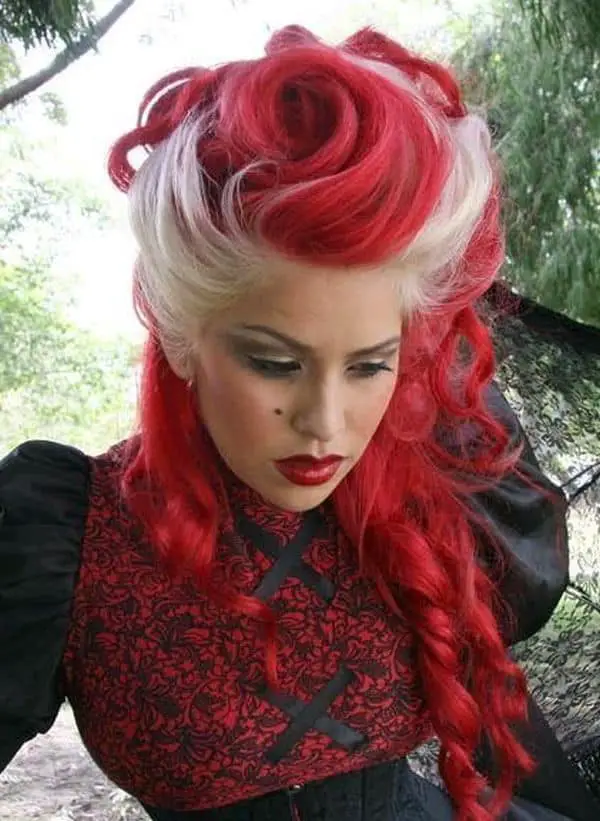 best-red-colored-halloween-hairstyle-images