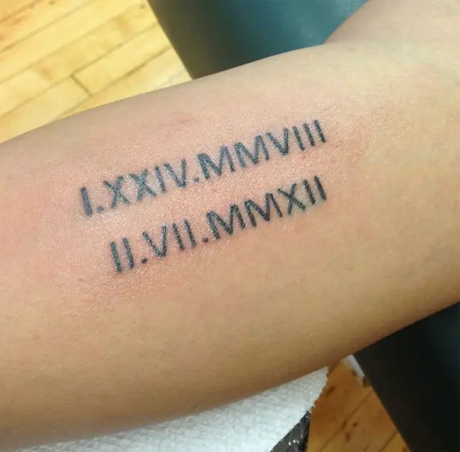 kids-date-of-birthday-tattoo-design-in-roman-language