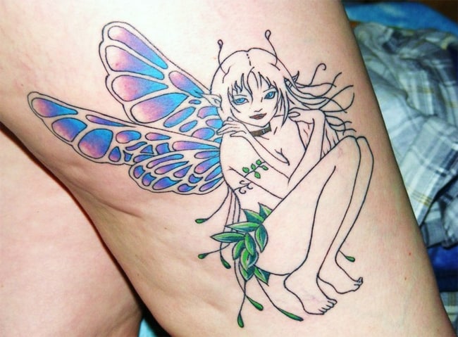 superlative-fairy-tattoo-outline-ideas-on-thigh