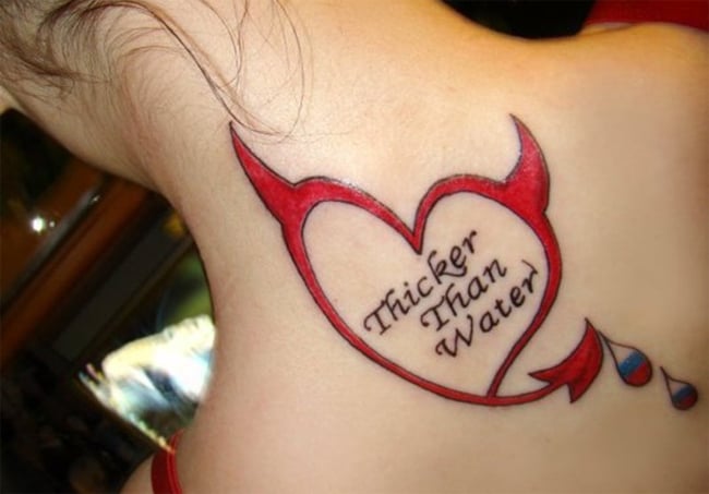 beautiful-red-heart-shaped-body-art-for-back-neck