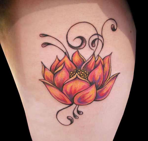 fresh-female-flower-tattoo-designs-on-leg
