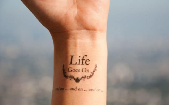 25 Excellent and Best Life Quote Tattoos Ideas 2019 – SheIdeas