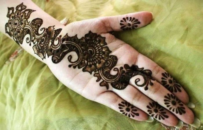 Henna For Wedding Mehndi Design Right Hand Front Side