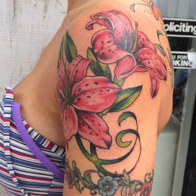 Lily Flower Tattoo Designs