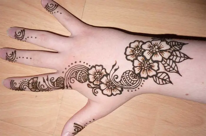 Easy Mehndi Design For Back Hand Henna For Wedding