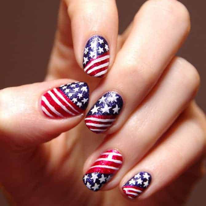 Patriotic Nail Art Designs
