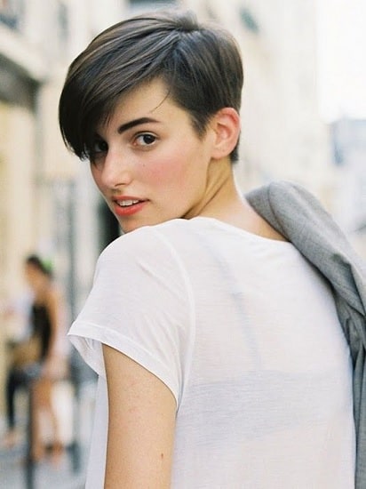 boycut for women with thick hair