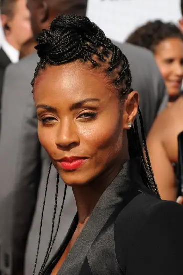 box braided mohawk with weave hairstyle