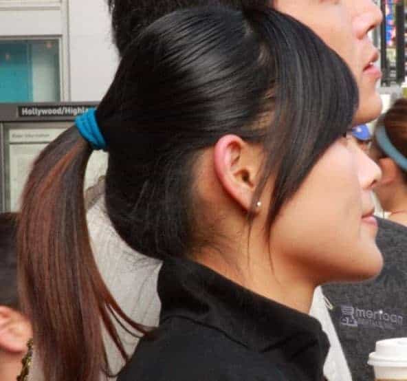 ponytails hairstyles for Chinese women