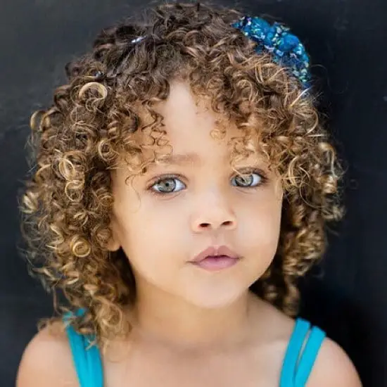 cockscrew curl hairstyles for toddler girl