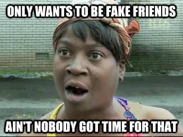 share worthy memes about fake friends