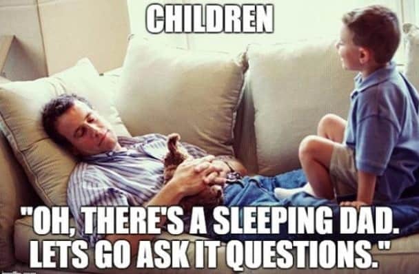 funny memes for sleeping dad