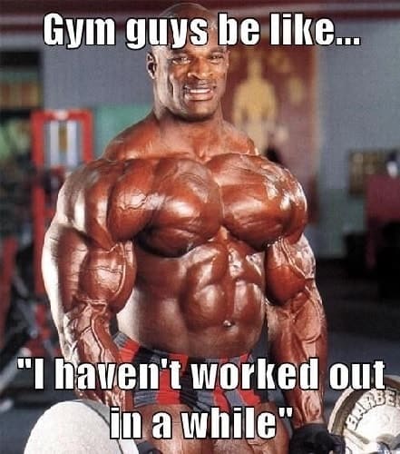 funny gym guy meme