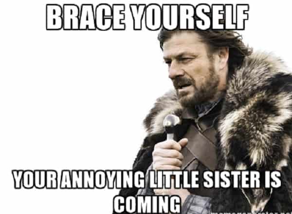 funny memes for little sister