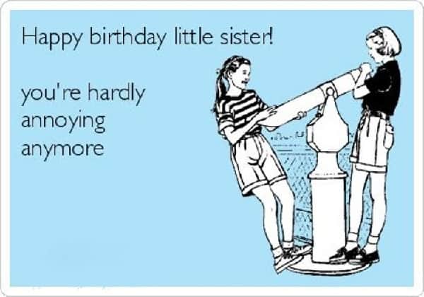 birthday meme for little sister