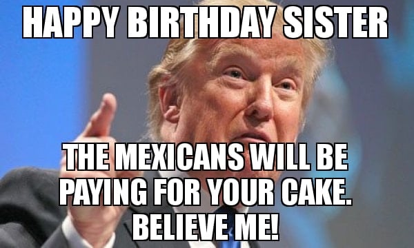 funny birthday sister meme to laugh